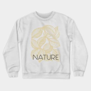 nature in beige Crewneck Sweatshirt